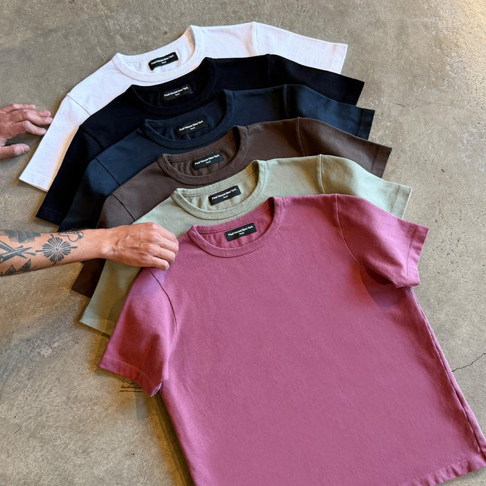 Los Feliz Crop Muscle Tee II | Heavyweight | 13.5oz T-Shirt Faded Military Green