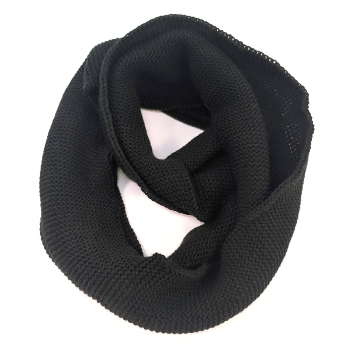 Lovina - Close Knit Double Snood - Black