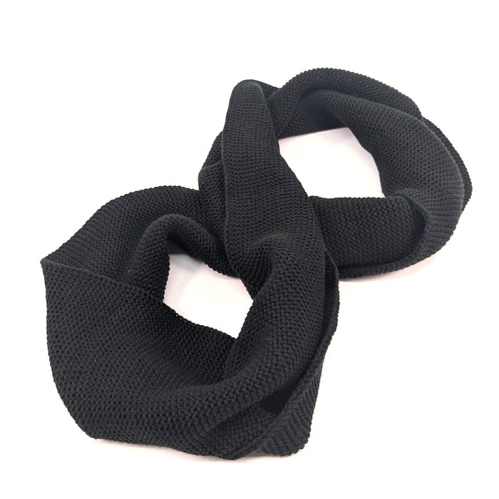 Lovina - Close Knit Double Snood - Black