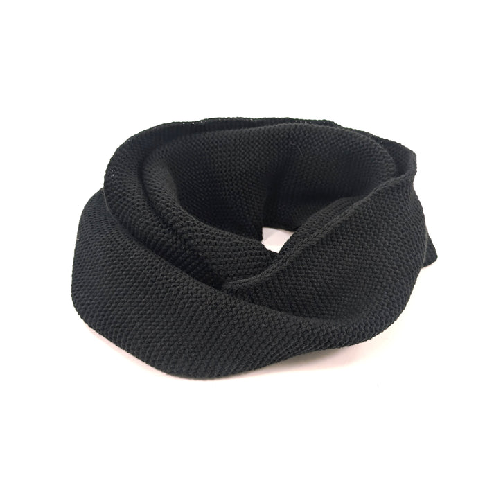 Lovina - Close Knit Double Snood - Black