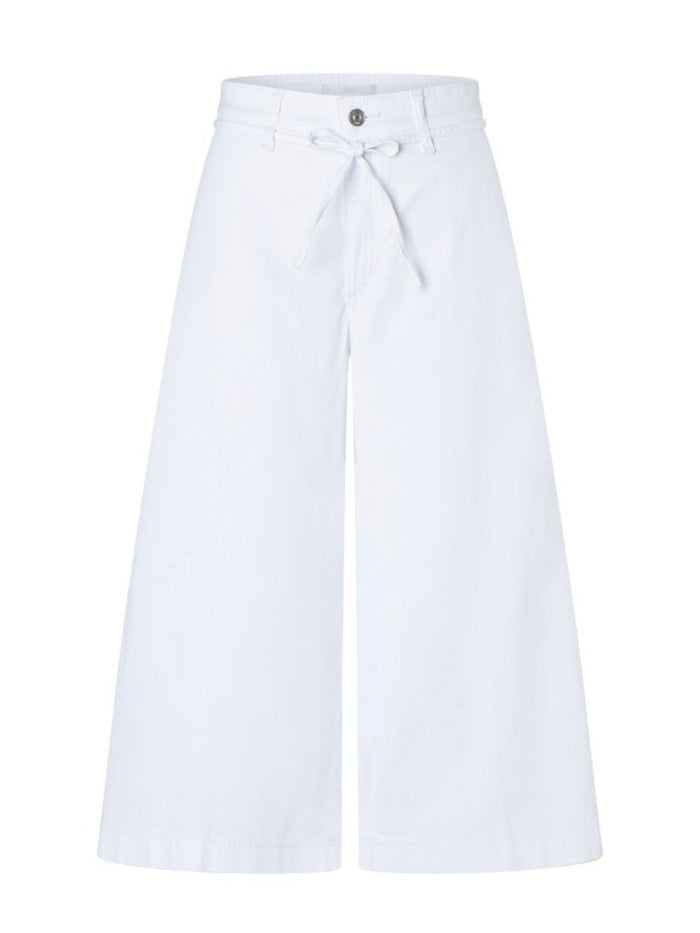 MAC - WENDY, Palazzo, Ultra Light Denim, High Waist, White Denim
