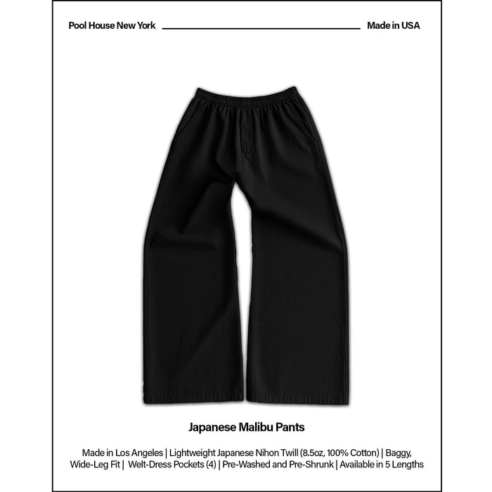 Malibu Pants | Japanese Twill Classic Black