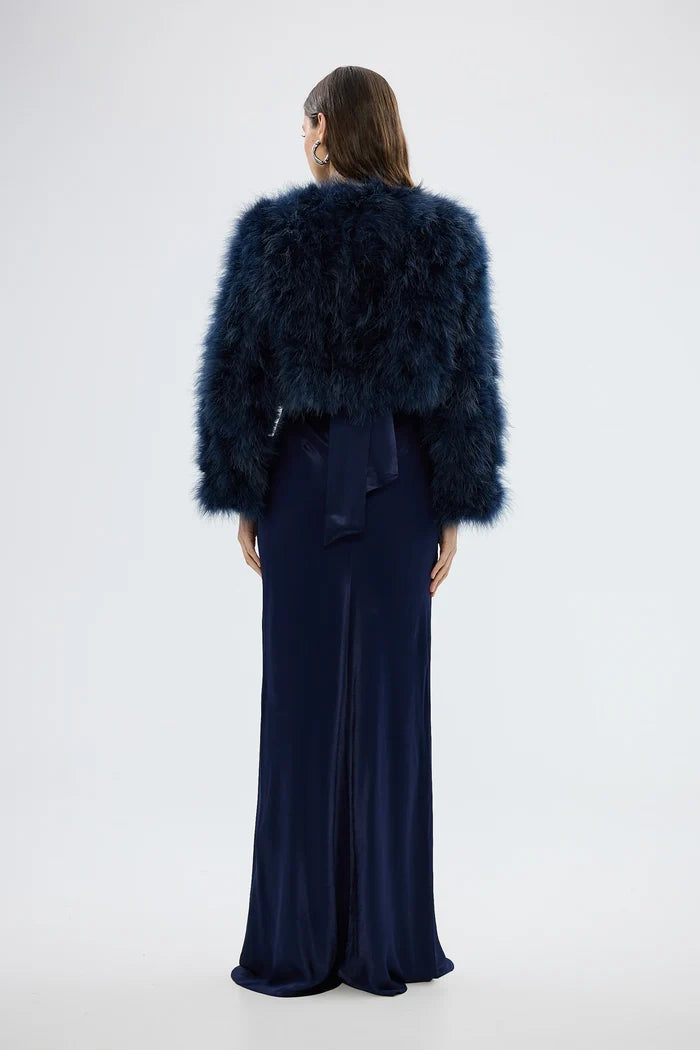Manhattan Crop Jacket Navy