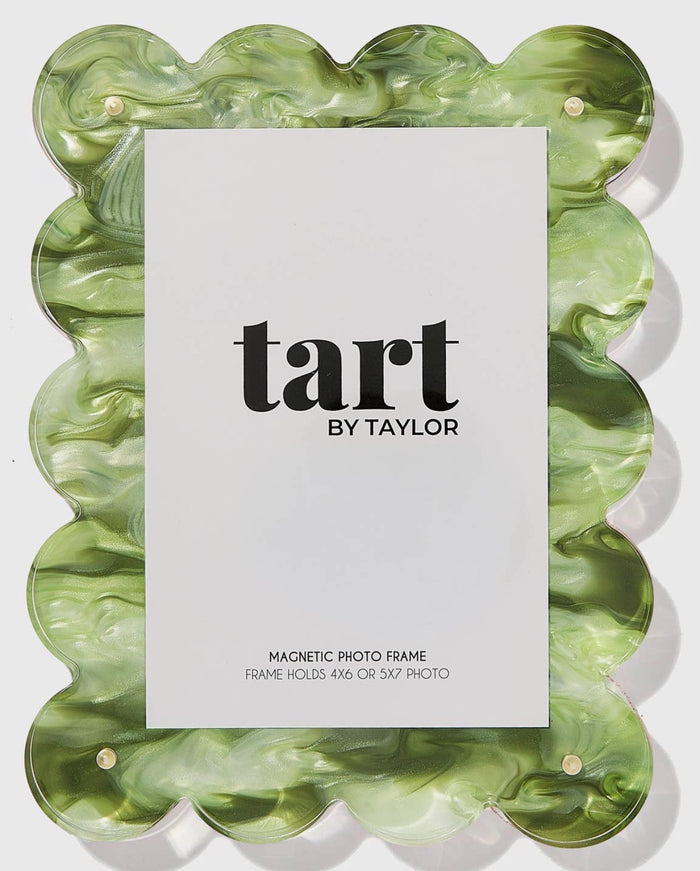Tart By Taylor Marbled Green Acrylic Picture Frame