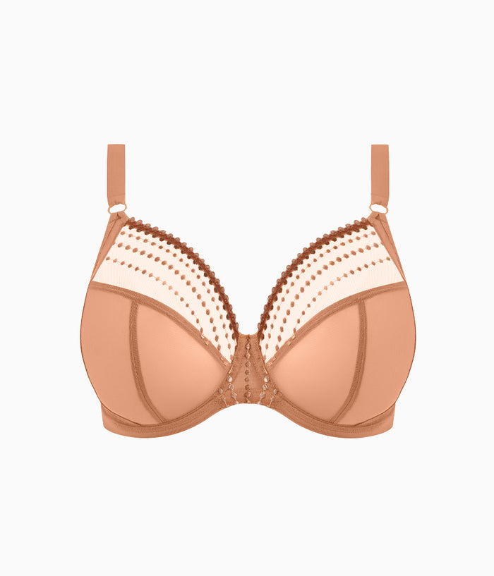 Matilda Underwire Plunge Bra: Cafe Au Lait