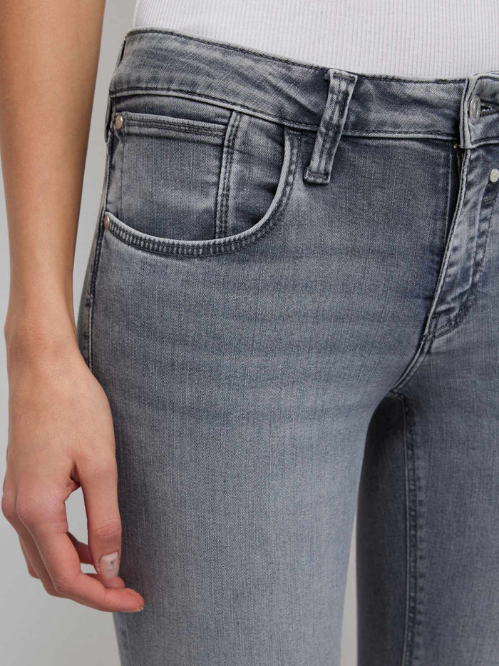 MAVI - Bella, Mid-Waist, Slim Bootcut, Rise Lt Smoke Str