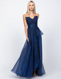 Megan Origami Gown Navy - Dress - Bariano