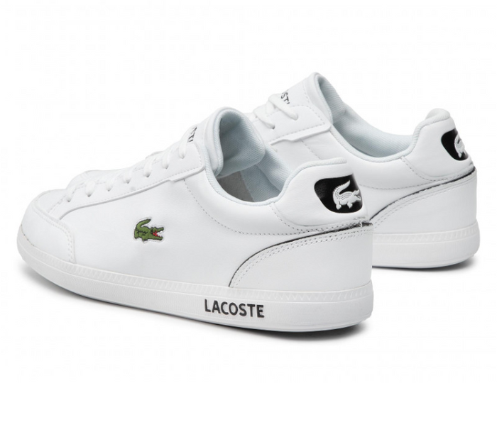 Men's Lacoste Graduate Cap 0121 SMA (White/Black)