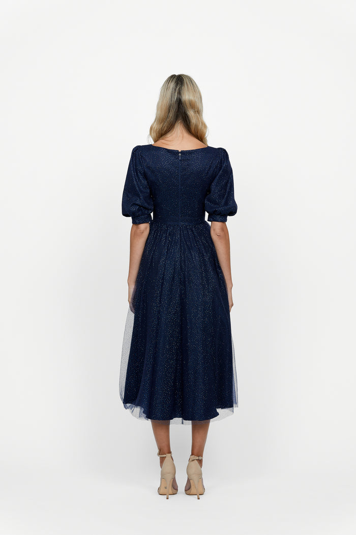 Micah Puff Sleeve A-line - Dress - Bariano