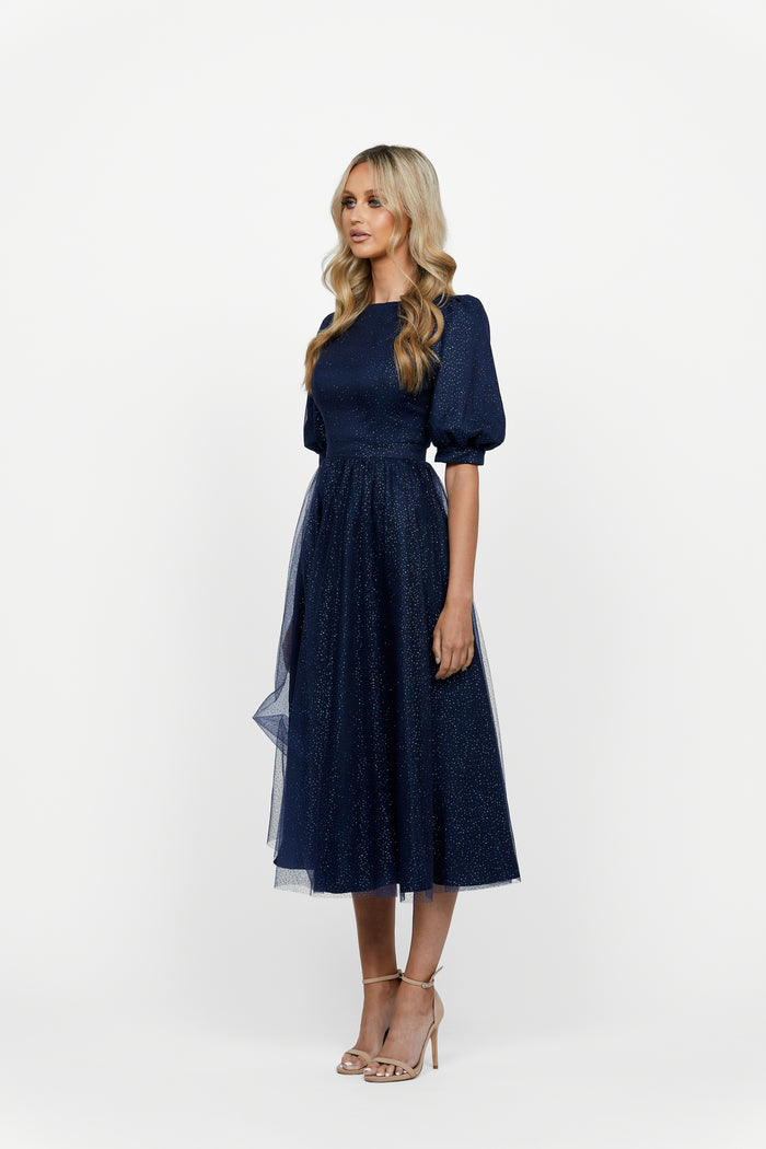 Micah Puff Sleeve A-line - Dress - Bariano