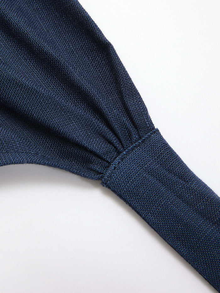 Mid-Waist Bow Wide-Leg Pants