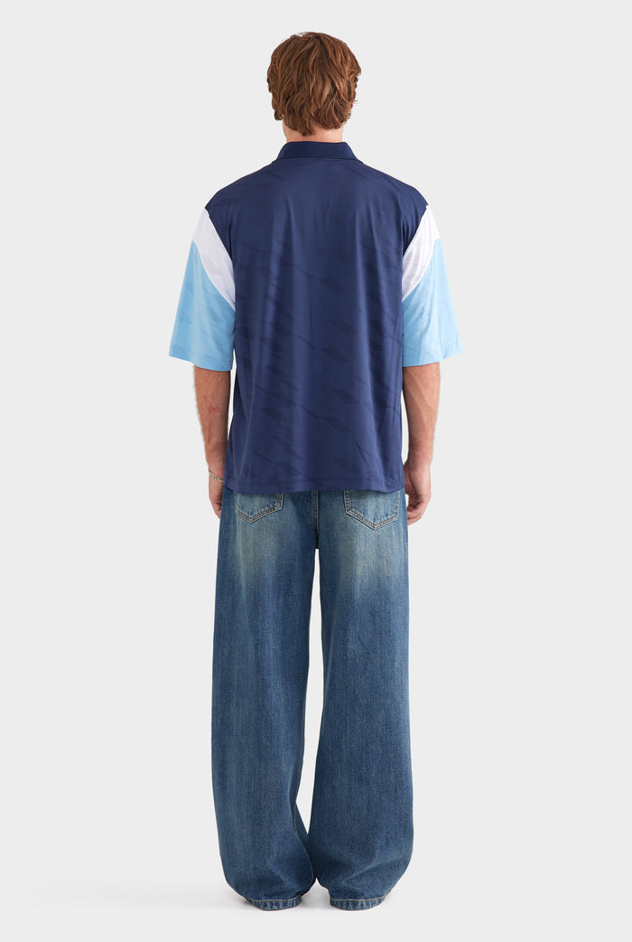 Milano Oversized Jersey - Navy/Blue/White
