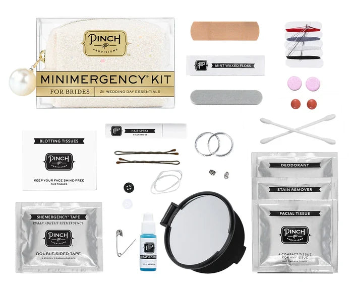 Minimergency Kits for Brides Pearl Glitter - Giftware - Pinch Provisions