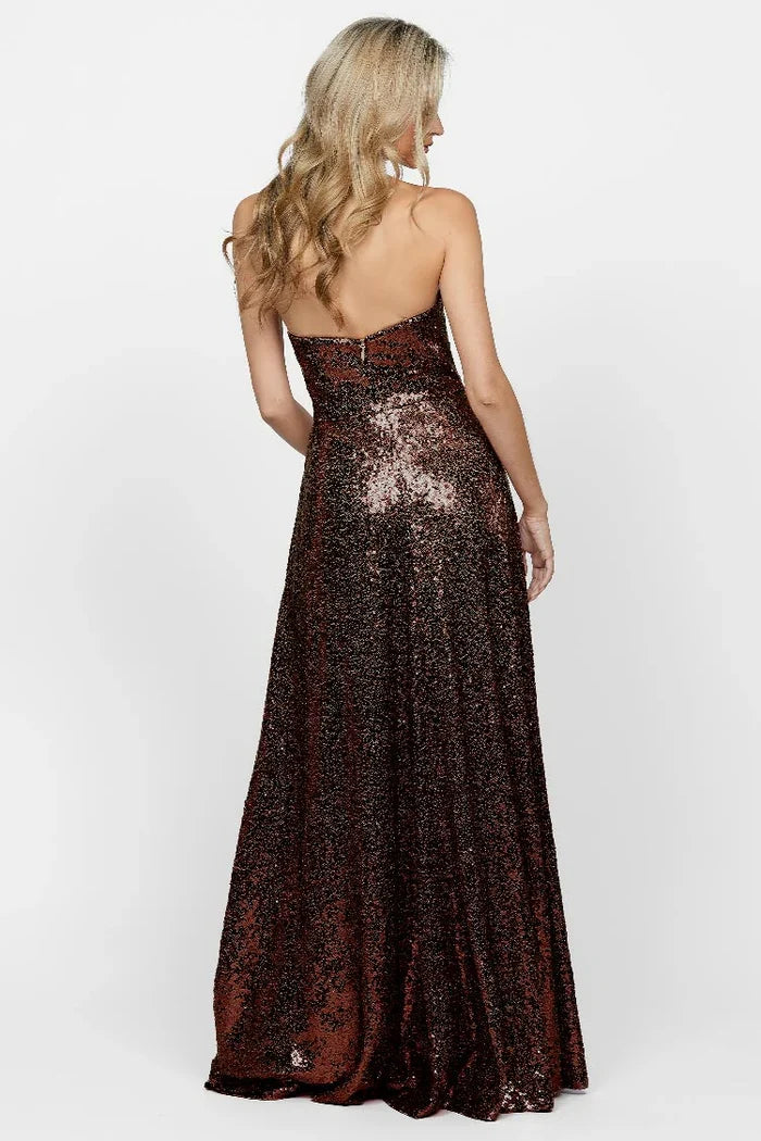 Miya Strapless Flowy A-line - Dress - Bariano