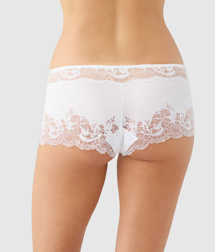 Modern Affair Boyshort: White