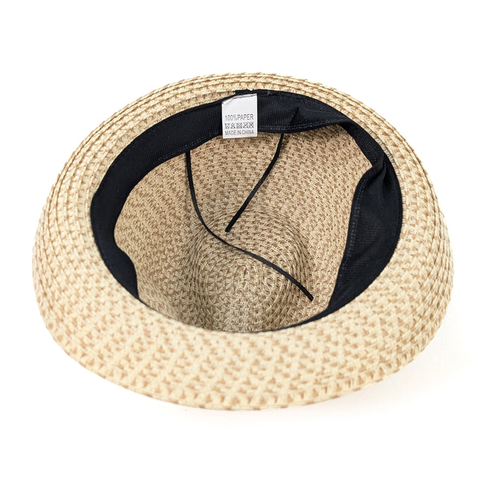 Mottled Trilby Foldable Hat (57cm) - Light Brown