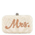 Mrs Box Clutch - Ivory And Rose Gold - Accessory - From St Xavier