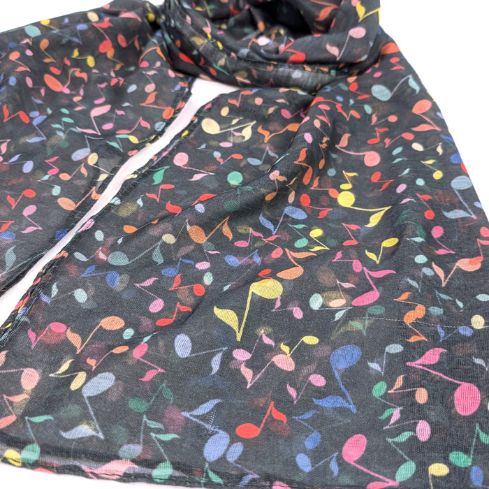 Musical Notes Scarf (70x180cm) - Exclusive Design