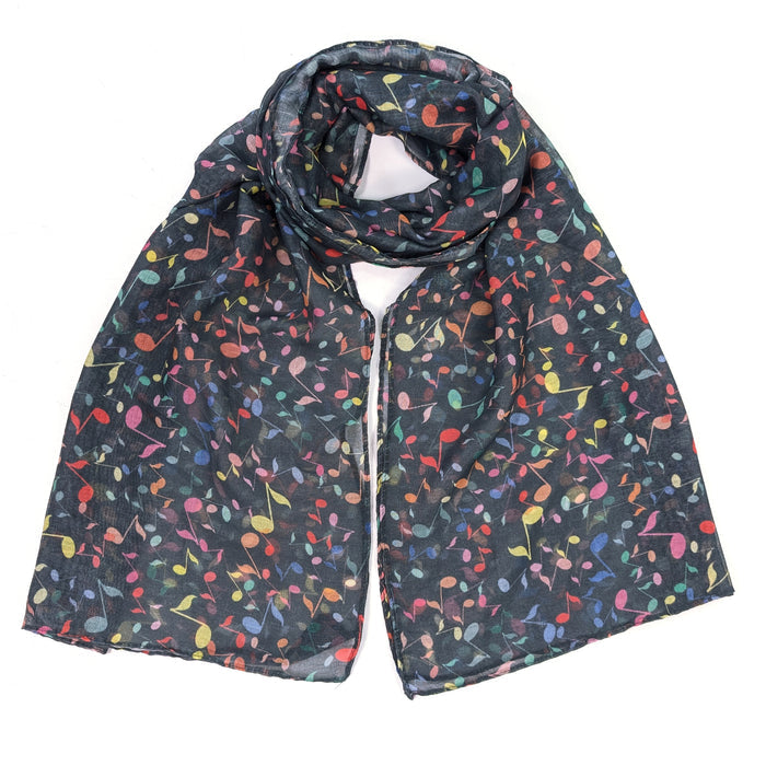 Musical Notes Scarf (70x180cm) - Exclusive Design