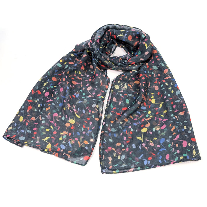 Musical Notes Scarf (70x180cm) - Exclusive Design