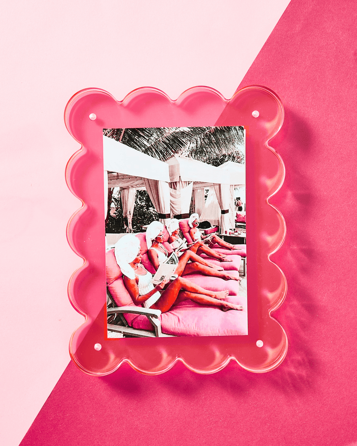 Neon Pink Acrylic Picture Frame