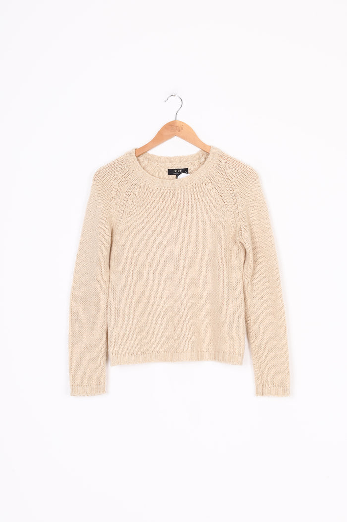 Neuw Womens Beige Jumper Size 10