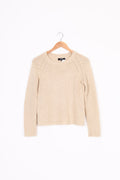 Neuw Womens Beige Jumper Size 10