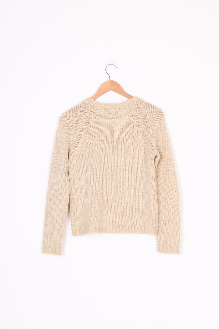 Neuw Womens Beige Jumper Size 10