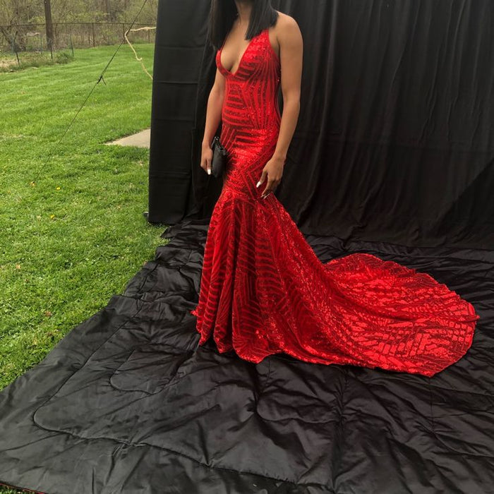 New Custom Red Prom Dress