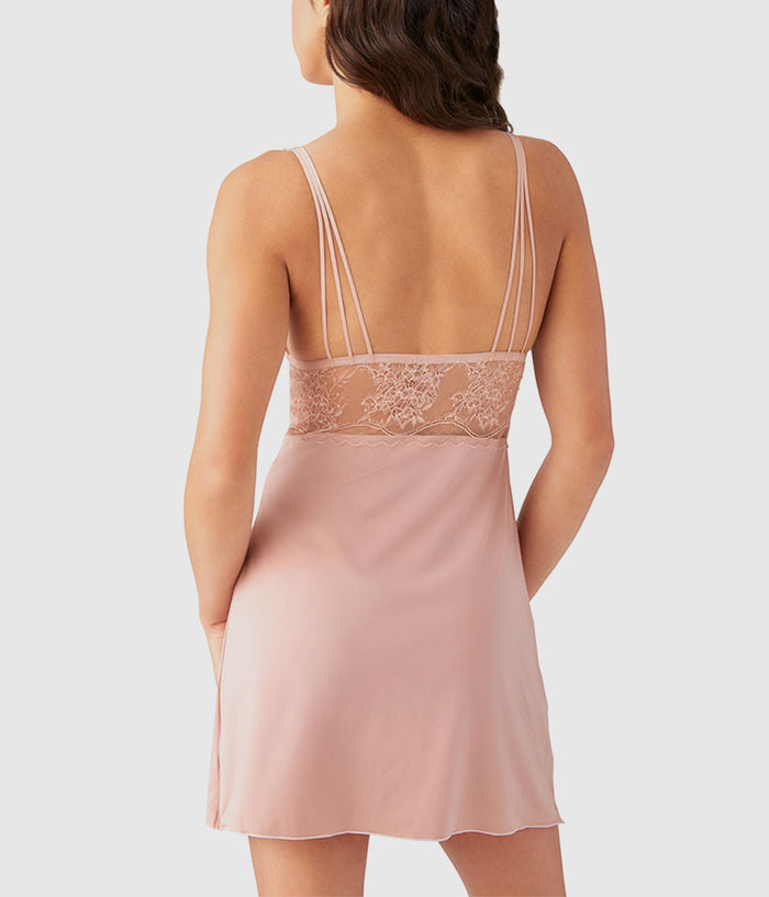 No Strings Attached Chemise: Blush Pink