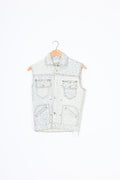 One teasponn Womens Blue Vest Size XS