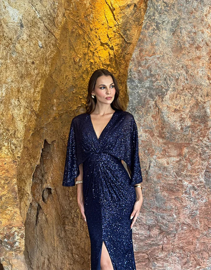 Oprah Cape Gown - Dress - Bariano
