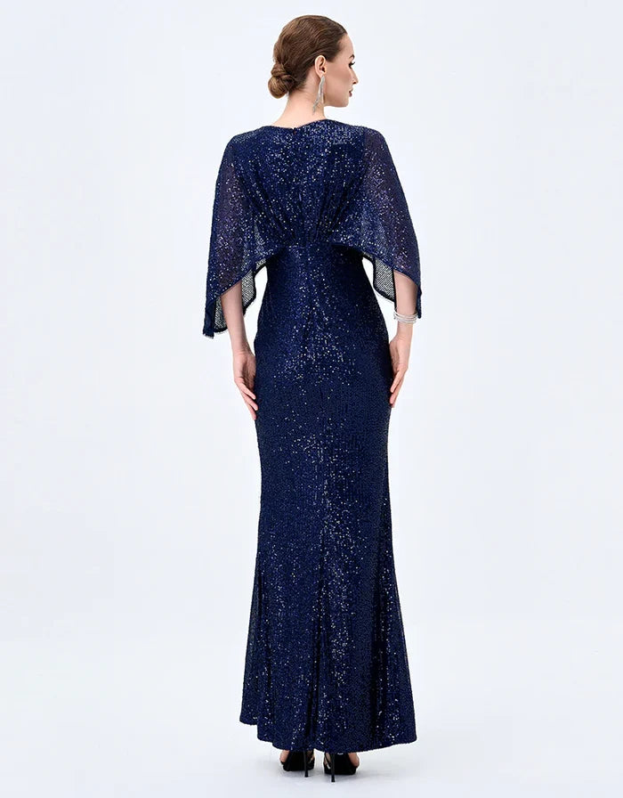 Oprah Cape Gown - Dress - Bariano