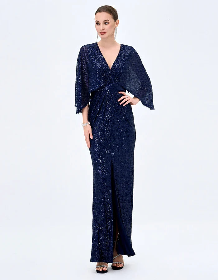 Oprah Cape Gown - Dress - Bariano