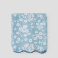 Weezie Patterned Scallop Bath Towel | Sea Glass Margot
