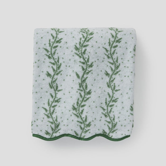 Patterned Scallop Bath Towel | Willow