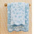 Weezie Patterned Scallop Hand Towel | Sea Glass Margot