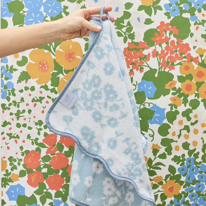 Patterned Scallop Hand Towel | Sea Glass Margot