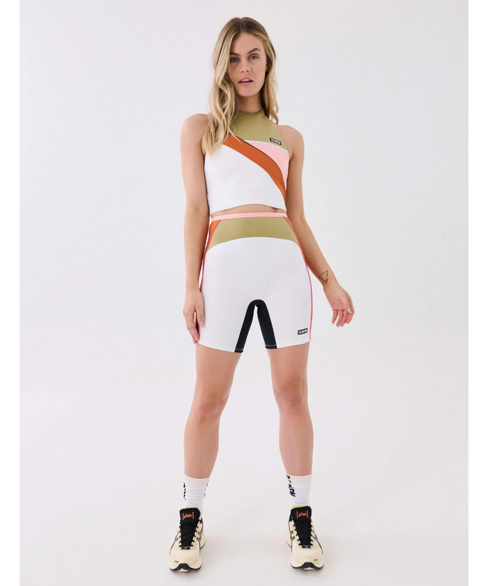P.E Nation Air Time Bike Short (Optic White)