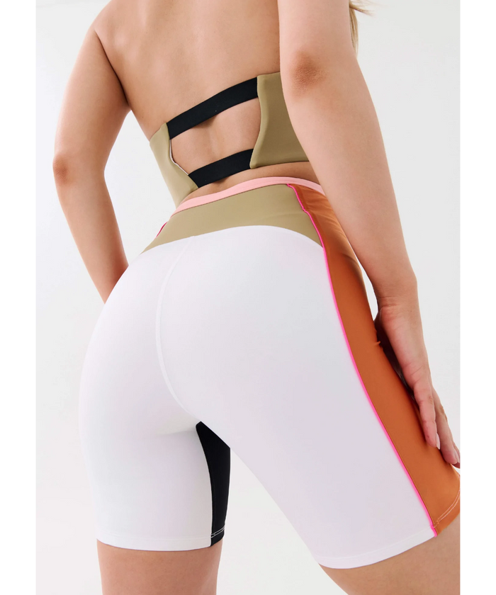 P.E Nation Air Time Bike Short (Optic White)