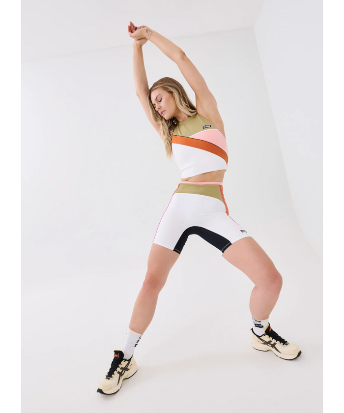 P.E Nation Air Time Bike Short (Optic White)