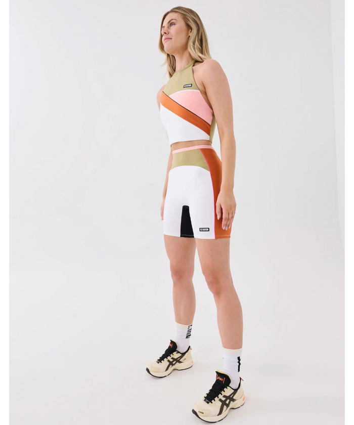 P.E Nation Air Time Bike Short (Optic White)