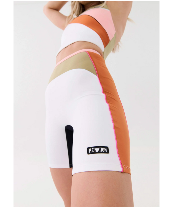 P.E Nation Air Time Bike Short (Optic White)