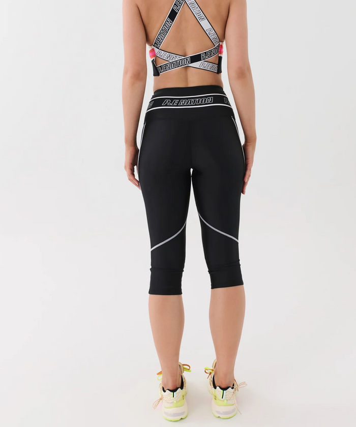 P.E Nation Reformer Crop Legging (Black)