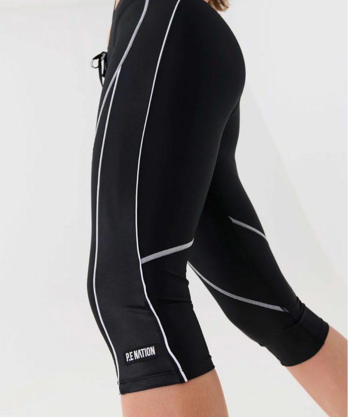 P.E Nation Reformer Crop Legging (Black)