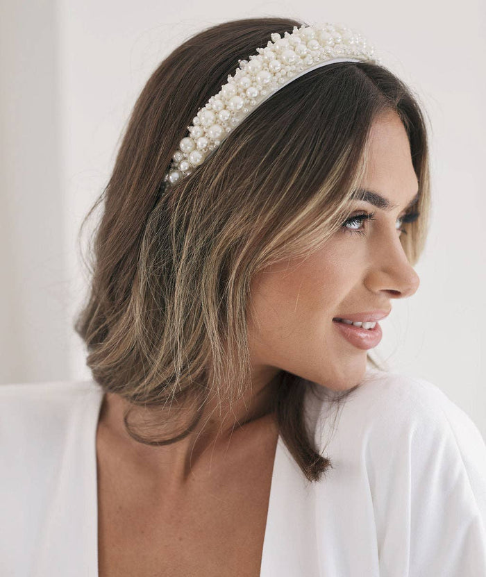 Pearl And Crystal Headband - Jewellery - Honey Fawn
