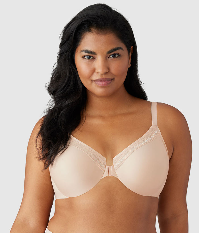 Perfect Primer Front Close Underwire Bra: Sand