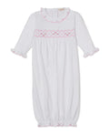 Pink Hand Emb. Smocked Sack