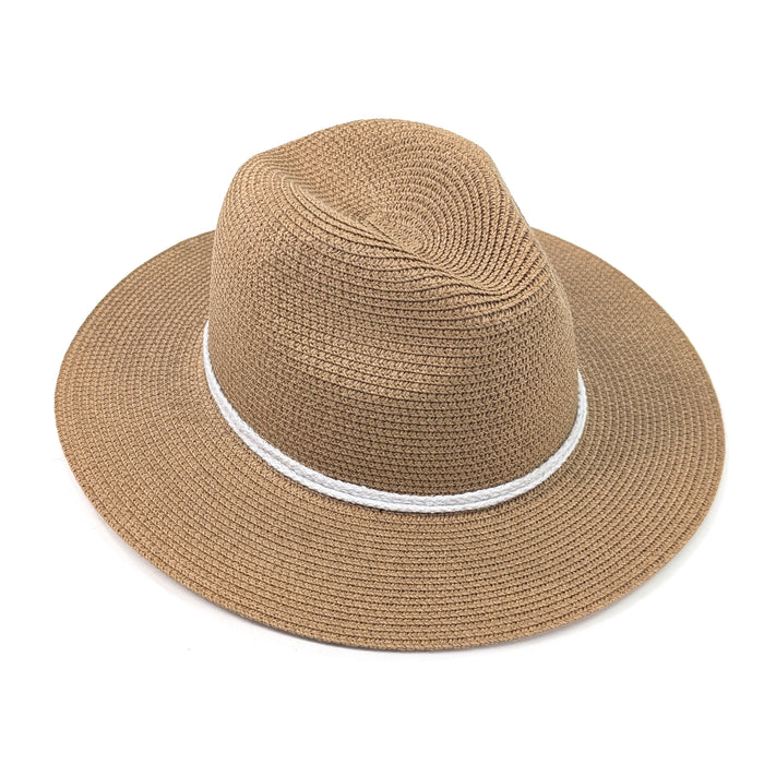 Reef Knot Panama Foldable Hat (57cm) - White