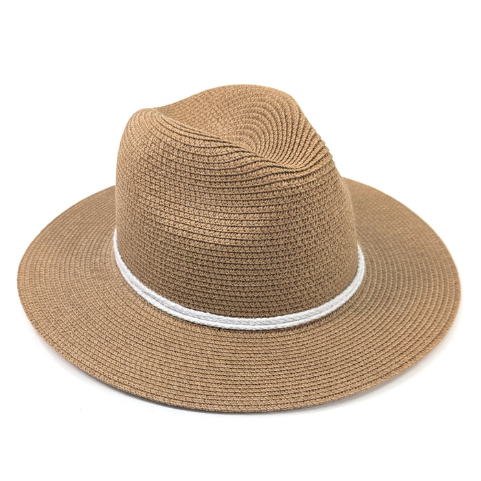 Reef Knot Panama Foldable Hat (57cm) - White
